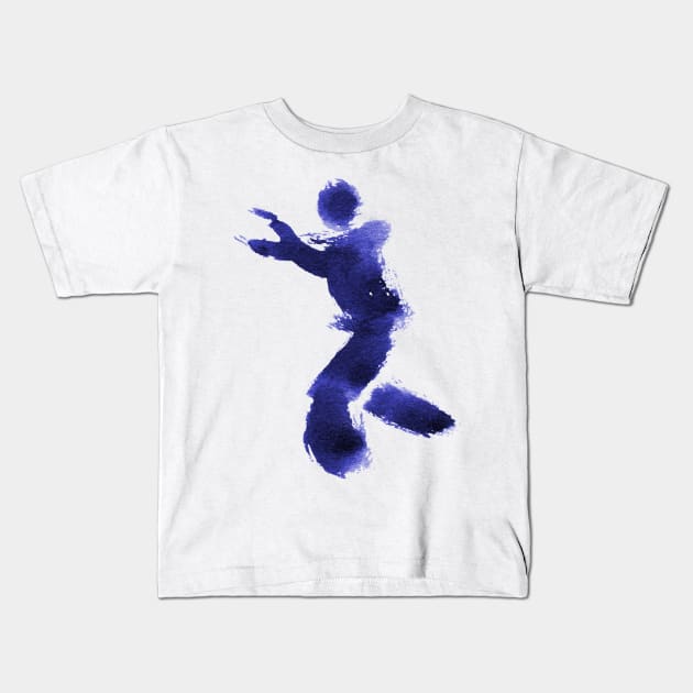 martial-arts figure Kids T-Shirt by Nikokosmos